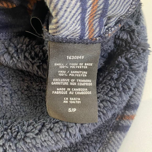 Men's Realtree Fleece Plaid Shirt Jacket S Blue Grey - Picture 9 of 9